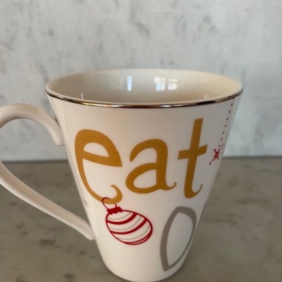 LENOX Mug Eat Drink Be Merry 10 ounces - Picture 4 of 11